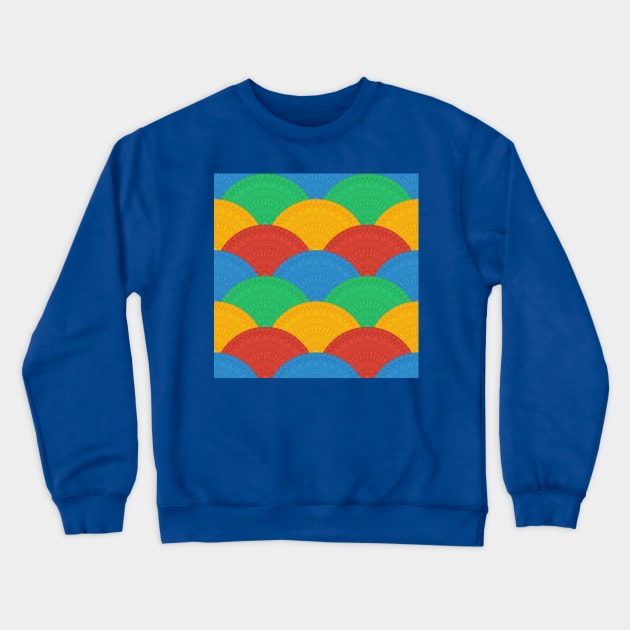 Fan Greek patterns, Meander Crewneck Sweatshirt by kavalenkava